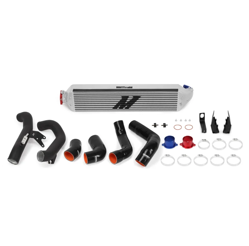 Mishimoto 2016+ Honda Civic 1.5T / 2017+ Honda Civic Si Silver Intercooler Kit w/Black Pipes