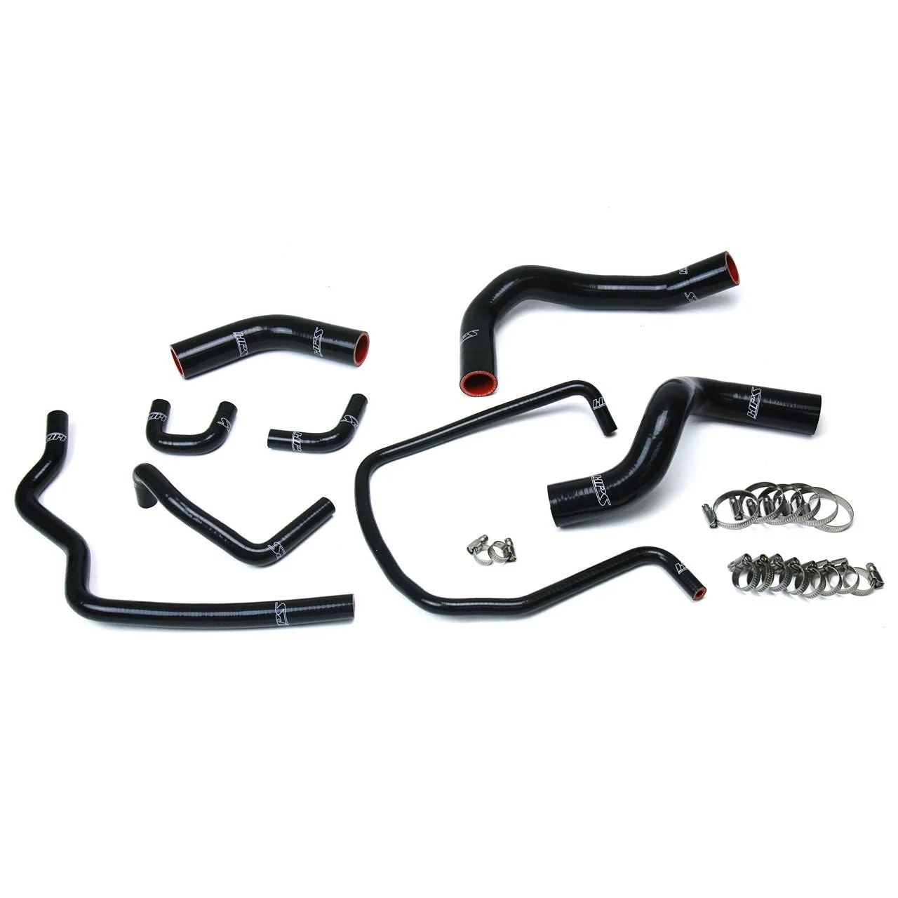 HPS Black Reinforced Silicone Radiator Hose Kit Coolant for Nissan 04-14 Titan V8 5.6L