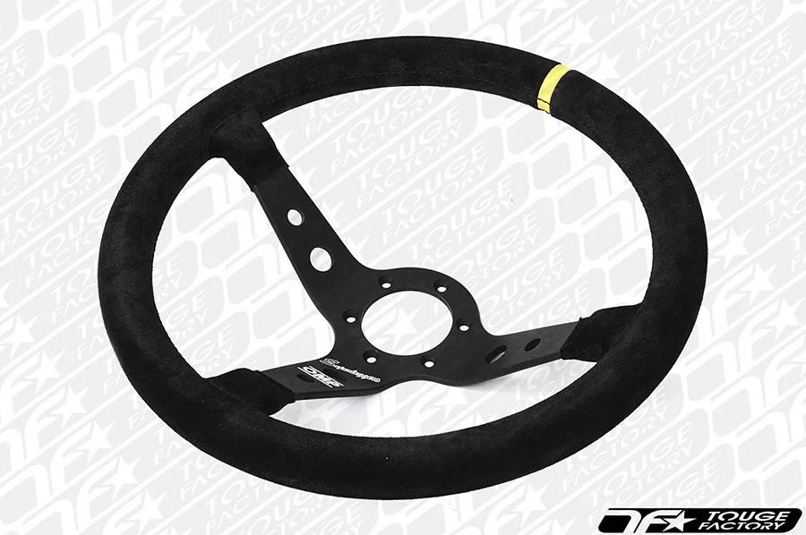 OMP Corsica Superleggero 350mm Steering Wheel - Black Suede with Black Spokes (ONLY 1.45LBS!)