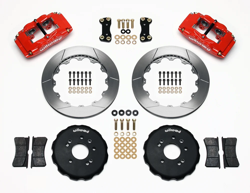 Wilwood 4 Piston Forged Superlite Big Brake Kit - Nissan 240SX S13 / S14  (Red)