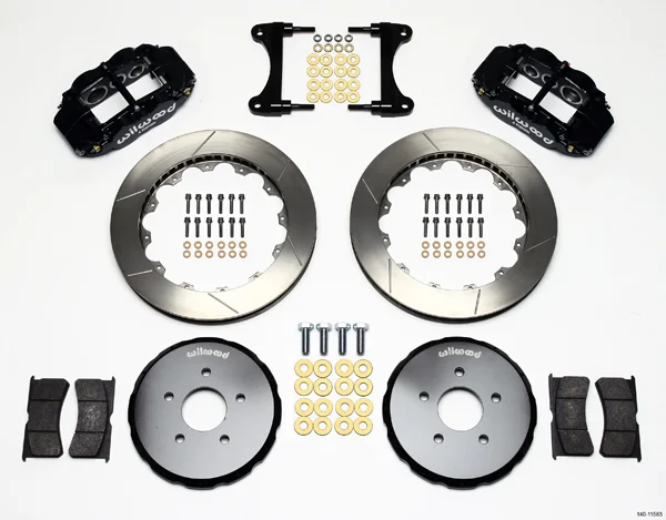 Wilwood Forged Narrow Superlite 6R Big Brake Front Brake Kit - 17" Min Wheel Dia - 6 Piston - Slotted Rotor - Nissan 370Z