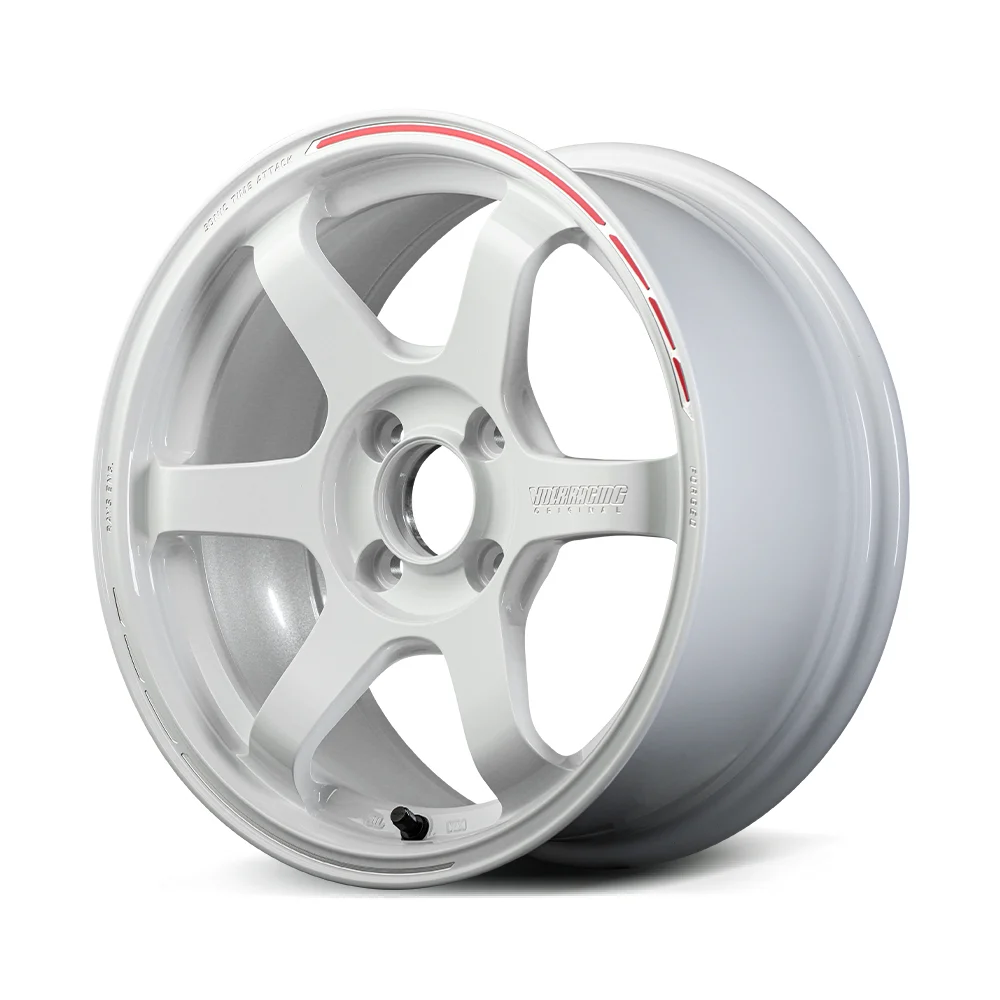 TE37 SONIC TIME ATTACK 15X7.0 +26 4-100 WHITE / REDOT