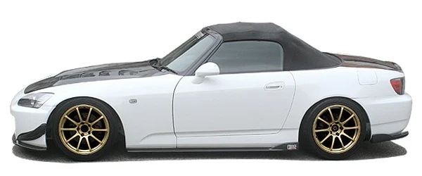 Charge Speed Bottom Line Side Skirts: Carbon - Honda S2000 AP1/2