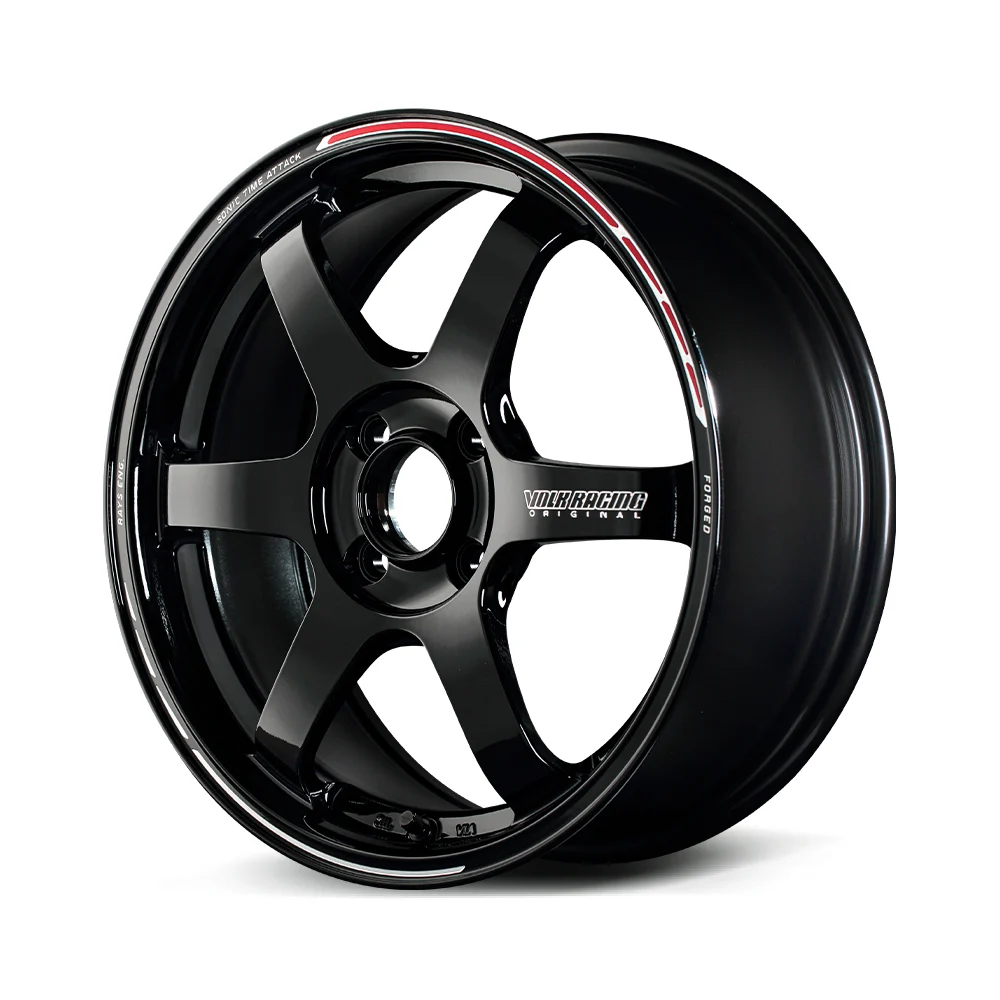 TE37 SONIC TIME ATTACK 16X7.0 +26 4-100 BLACK/REDOT