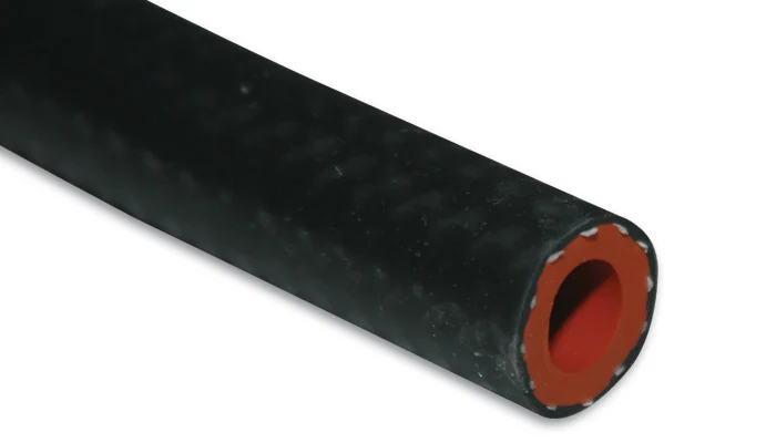 Vibrant 1/2" (13mm) ID x 20 ft long Silicone Heater Hose - Gloss Black