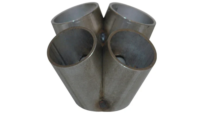 Vibrant 4 into 1 Turbo Manifold Merge Collector (T3 & T3/T4) - 4 UP STYLE