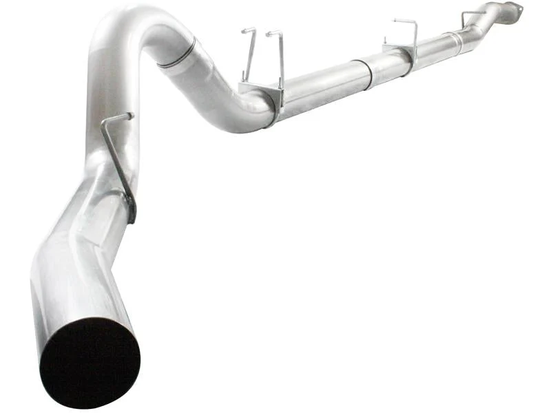 aFe MACHForce XP Exhaust Aluminized Dual Split DPF Back 11-15 GM Diesel Truck V8-6.6L (td) (pol tip)
