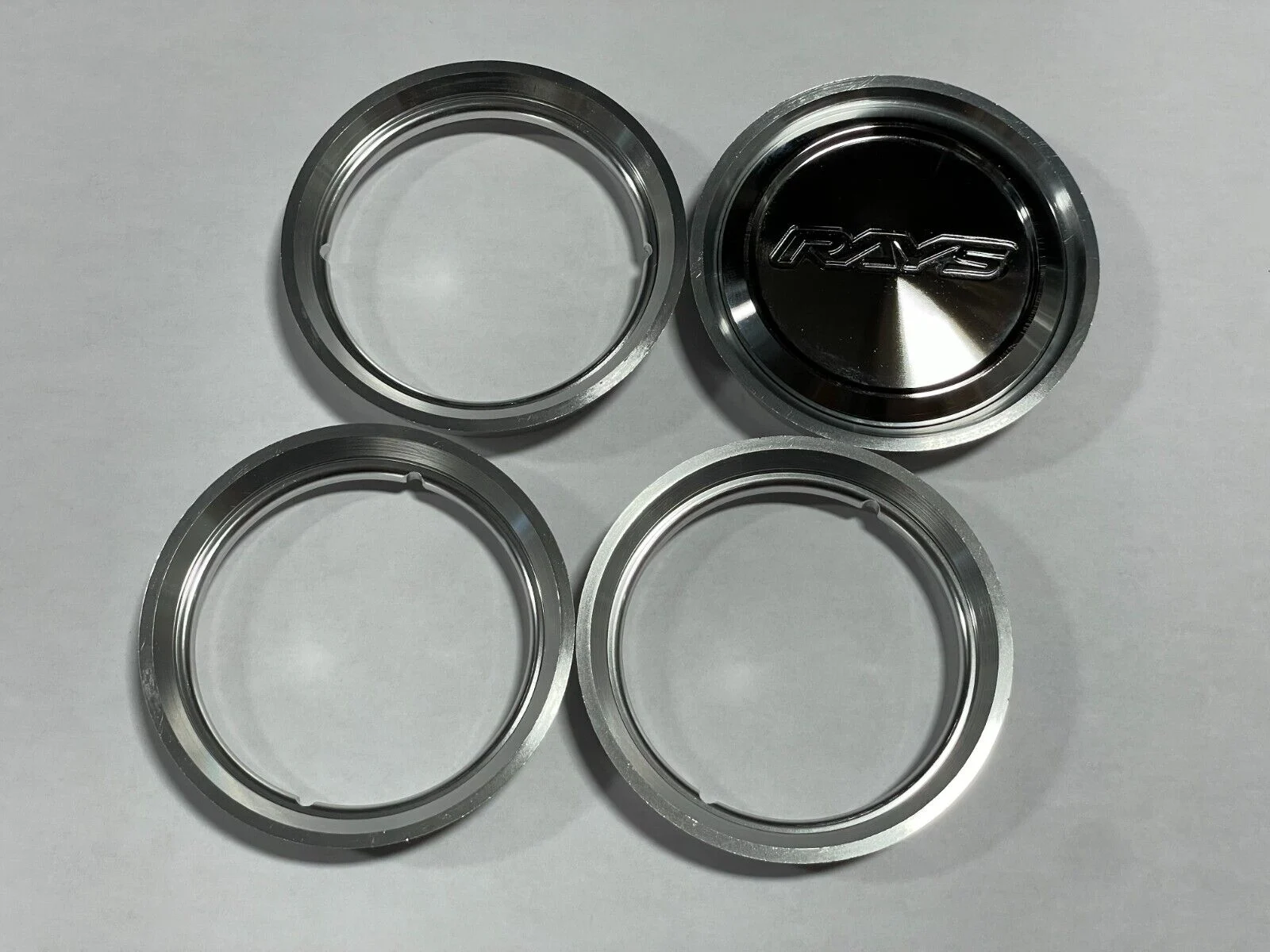 WHEEL MATE - CENTERCAP ADAPTERS FOR TE37SL *SET OF 4* - Silver