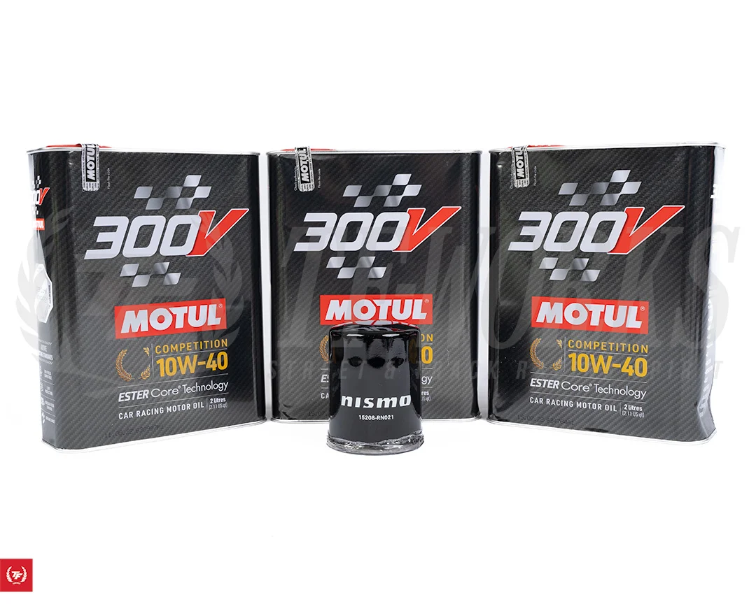 Motul 300V Racing Oil + NISMO Oil Filter Package - 350Z / 370Z