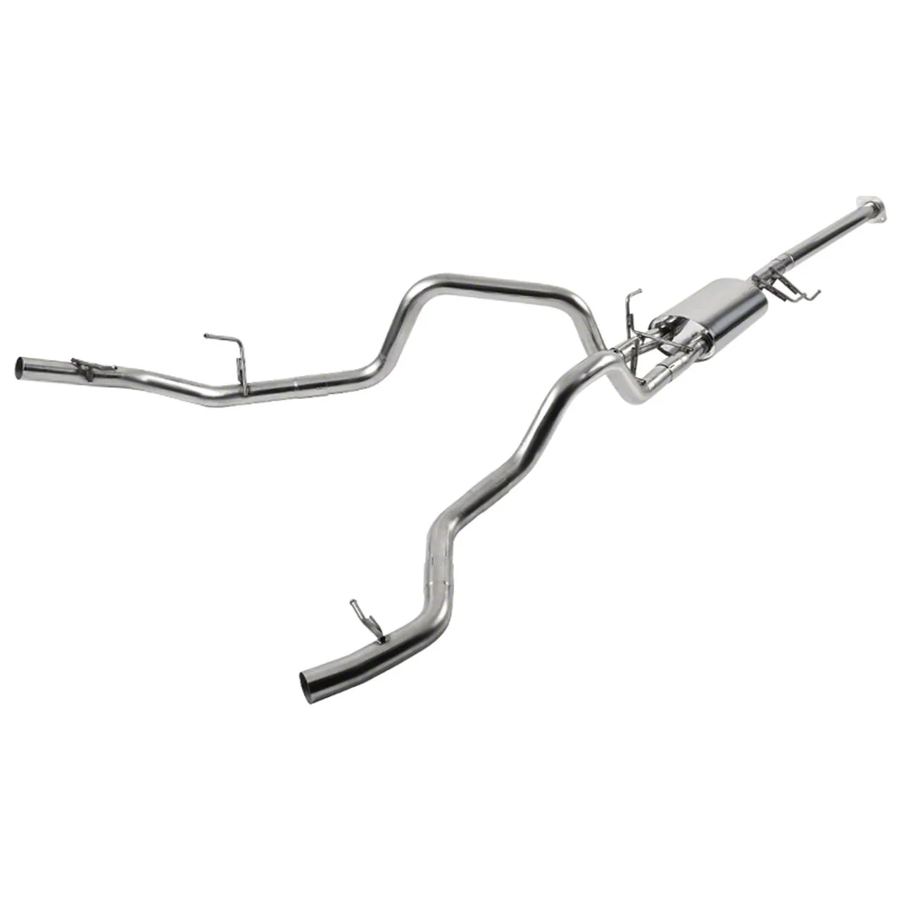 Dual Exhaust System; Rear Exit (15-20 3.5L EcoBoost F-150, Excluding Raptor & 19-20 F-150 Limited)