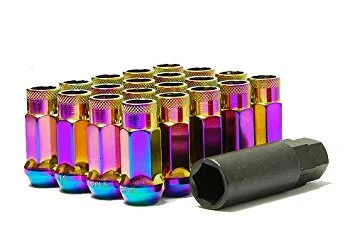Wheel Mate Monster Open End Lug Nuts M14x1.50 (Set of 20) - Neon Chrome