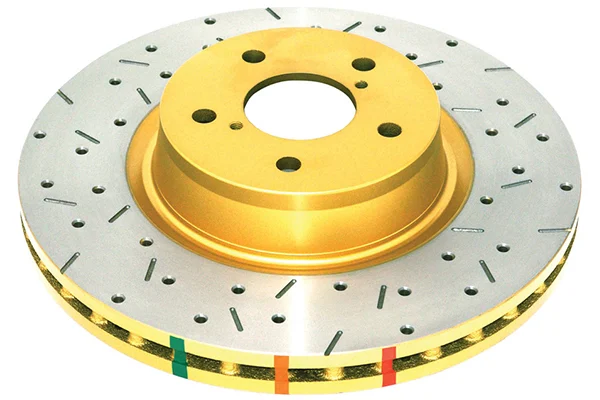 DBA 4000 Series Drilled and Slotted Rear Disc Brake Rotor - 01-07 BMW M3 E46