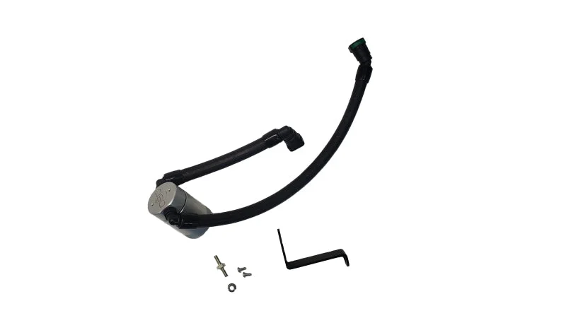 J&L 2024-2025 Ford Mustang GT w/ Whipple Supercharger Oil Separator 3.0 PCV Side - Clear Anodize