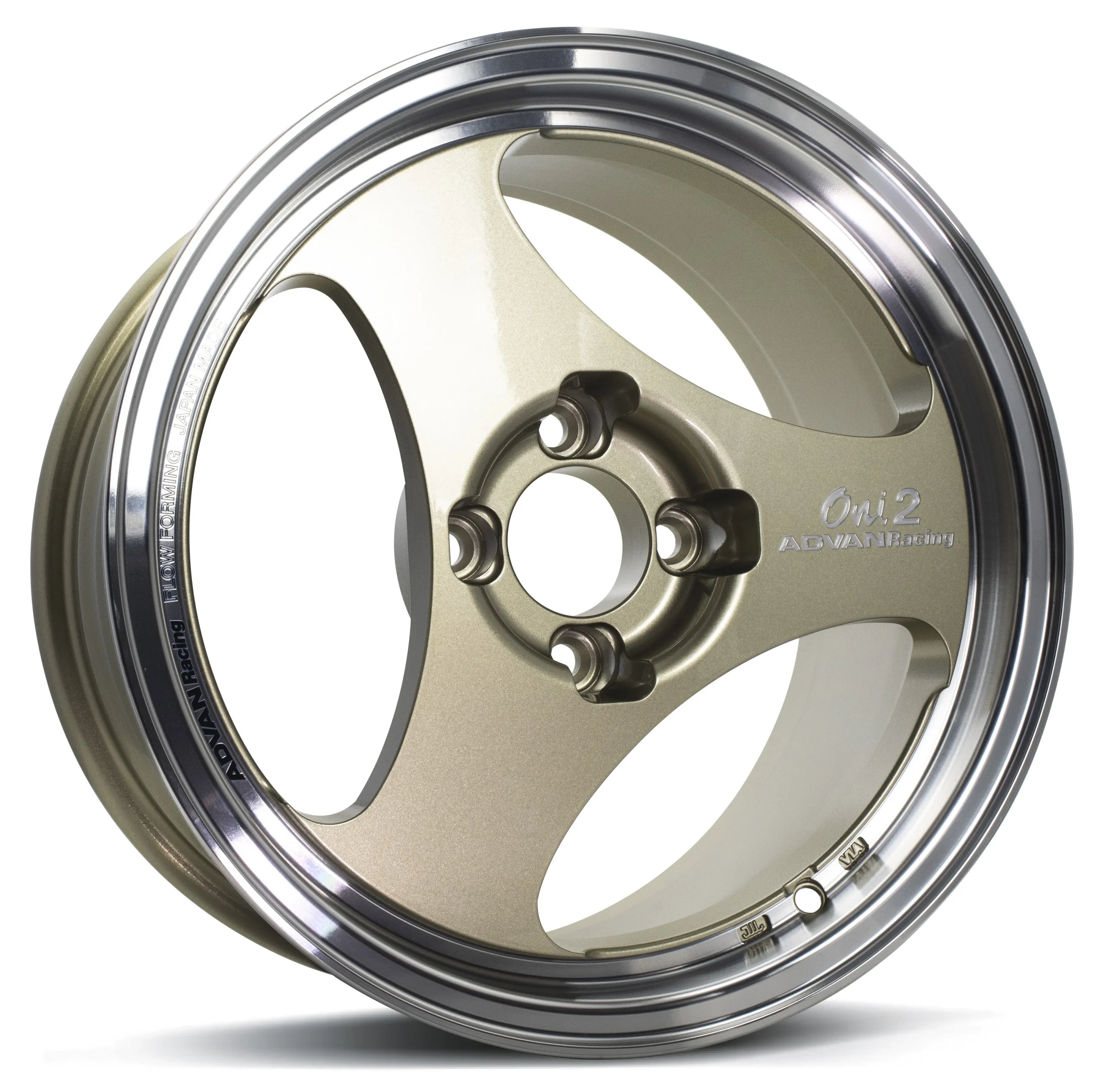 ONI2 15X6.5 +35 4-100 MACHINING & CHAMPAGNE GOLD