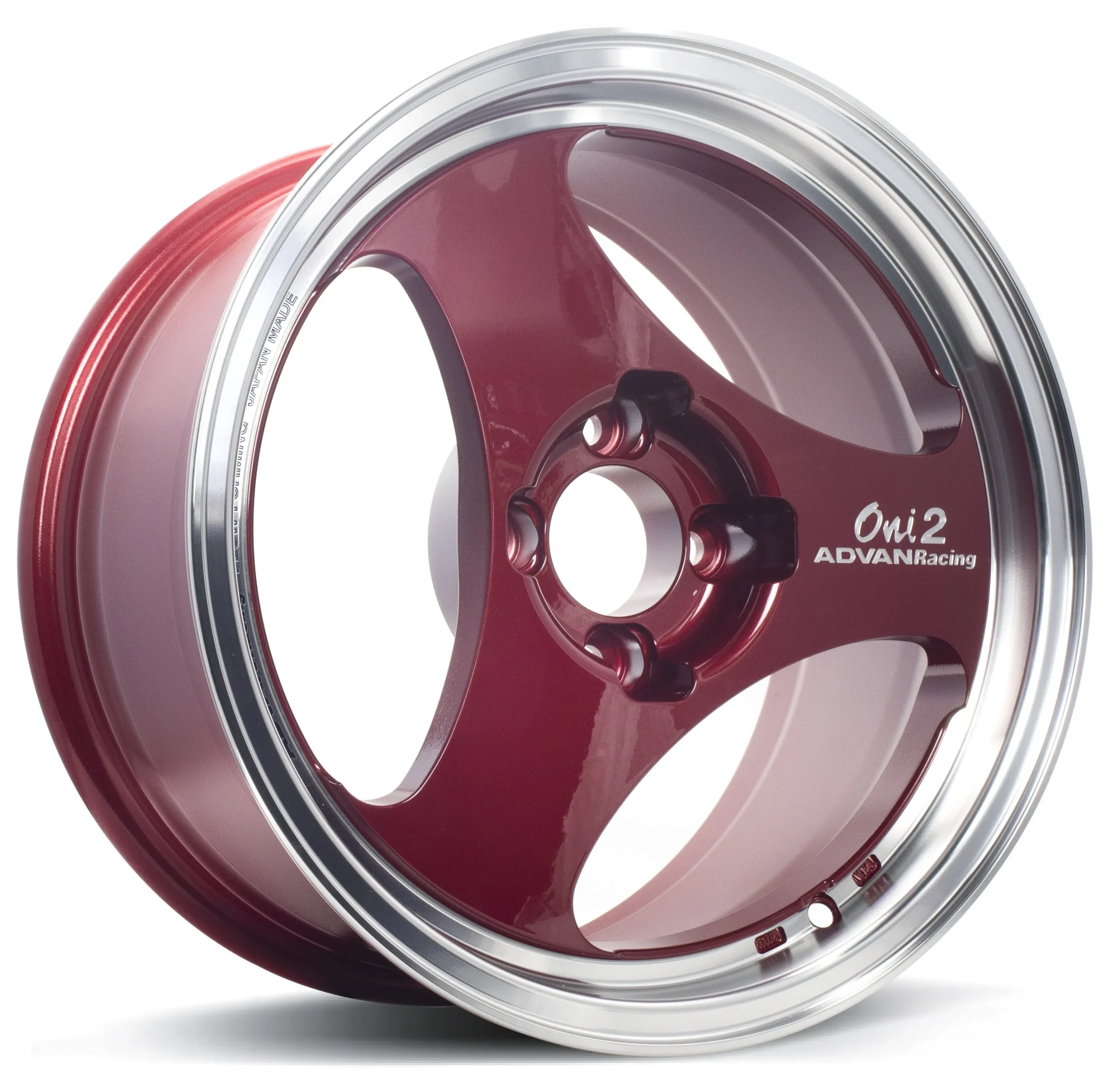 ONI2 15X5.5 +45 4-100 MACHINING & RACING CANDY RED
