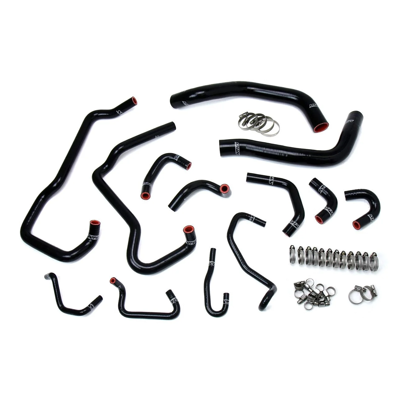 HPS Black Reinforced Silicone Radiator + Heater Hose Kit for Toyota 16-20 Tacoma 3.5L V6