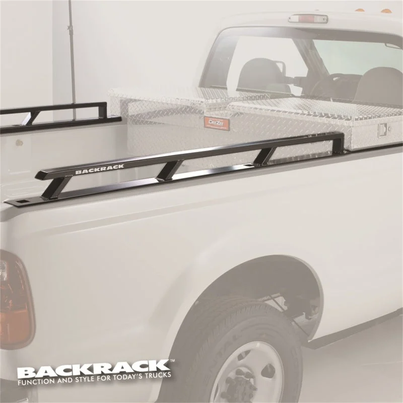 BackRack 2019+ Silverado/Sierra HD Only 8ft Bed Siderails - Toolbox 21in