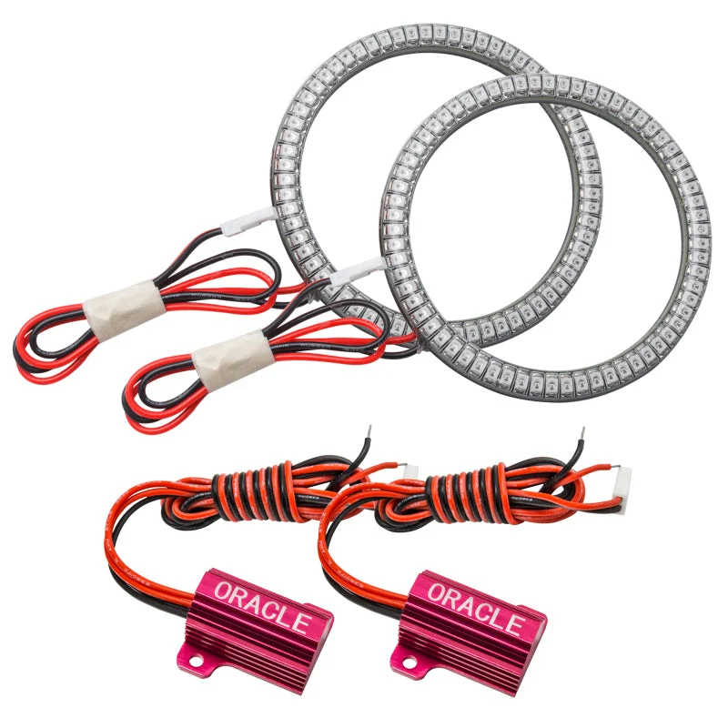 Oracle Jeep Wrangler JL/Gladiator JT LED Surface Mount Fod Light Halo Kit - Amber