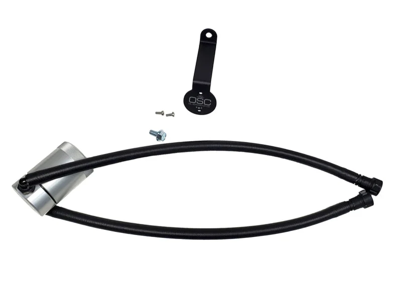 J&L 20-25 Chevy Silverado/GMC Sierra 2500/3500 6.6L Drivers Side Oil Separator 3.0 - Clear Anodi