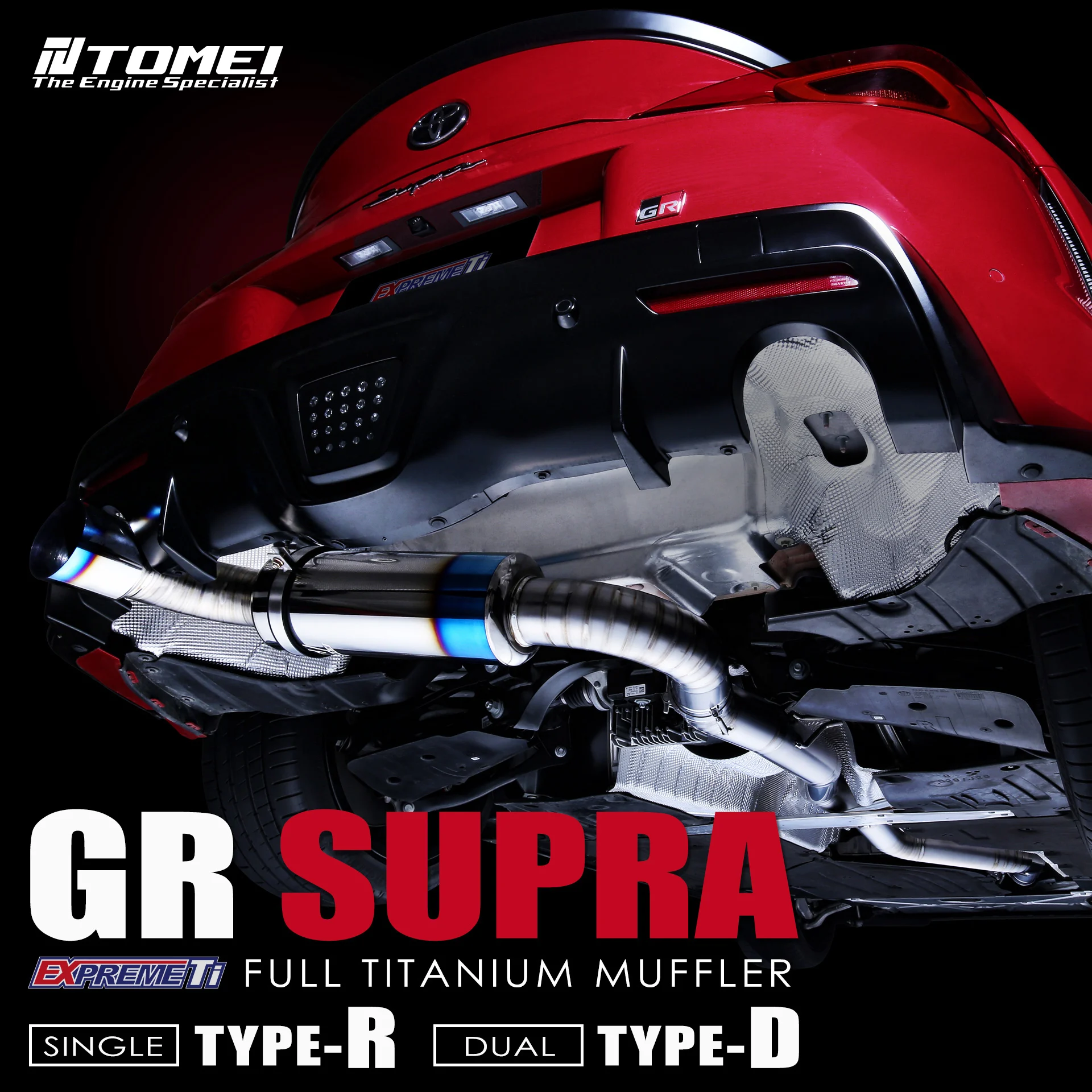 Tomei Expreme Full Titanium Muffler - GR Supra
