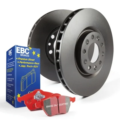 EBC Front Brake Kit - Redstuff Pads and RK Rotors for 5-Lug 240sx