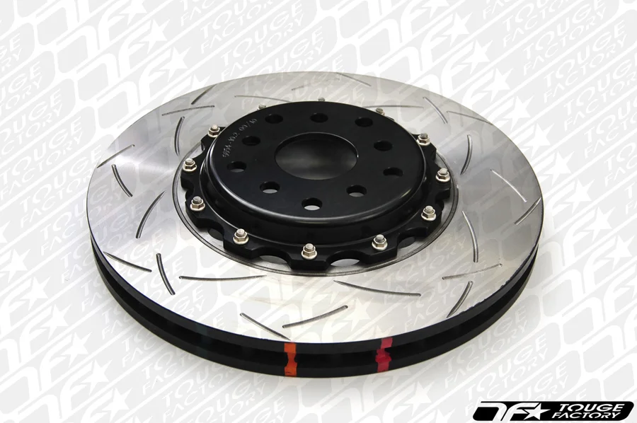 DBA 5000 T3 Slotted 2-Piece Rotor with Black Aluminum Hats - 2013+ Scion FR-S & Subaru BRZ