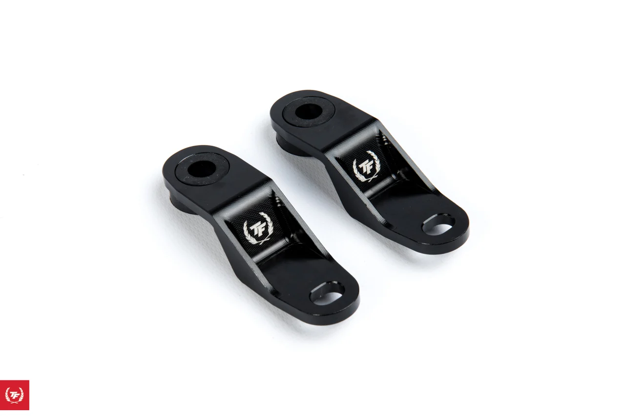 TF-WORKS - Black Billet Aluminum Radiator Brackets S13/S14/S15
