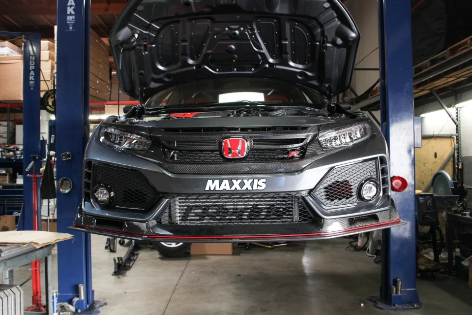 EVS Tuning Carbon Front Lip Splitter V2 - Honda Civic Type R FK8
