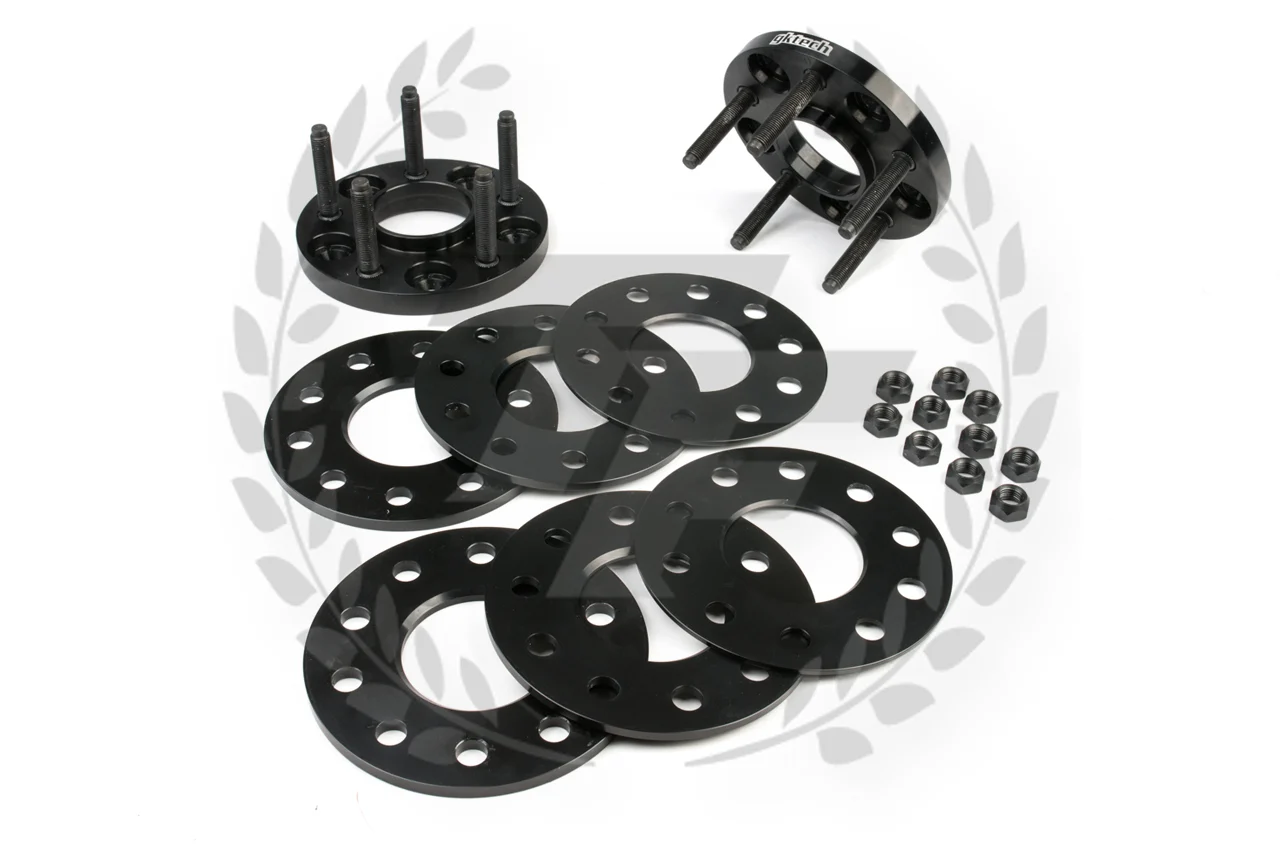 GKTECH 5x114.3 Adjustable Wheel Spacers 15mm > 30mm 8 piece set