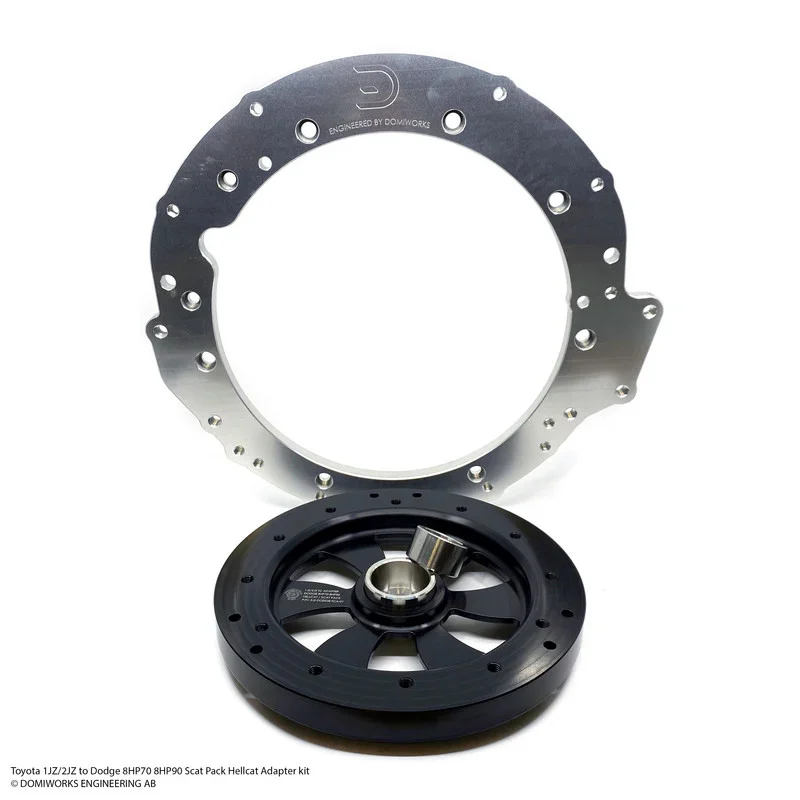 DOMIWORKS 1JZ/2JZ TO DODGE 8HP70 / 8HP90 / SCAT PACK / HELLCAT ADAPTER KIT