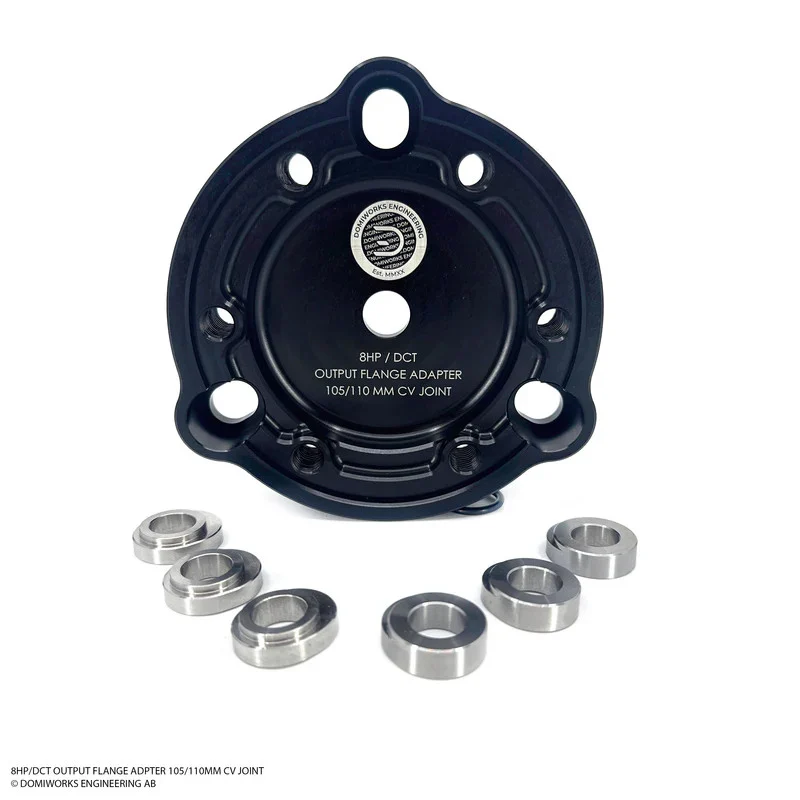 DOMIWORKS 8HP / DCT OUTPUT FLANGE ADAPTER 105-110MM WITH 18MM OR 22MM INSERTS - CV JOINT
