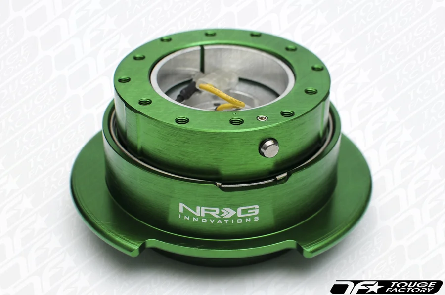 NRG Quick Release Kit Gen 2.5 - Green Body/Titanium Chrome Ring