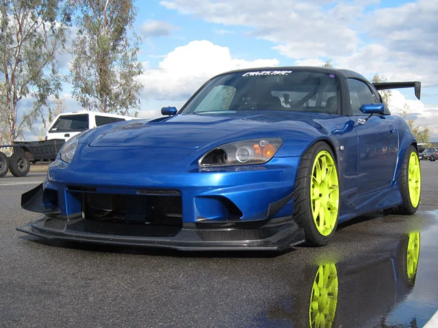 Voltex Race Front Bumper (3pc) Wet Carbon Fiber - Honda S2000 AP1 AP2