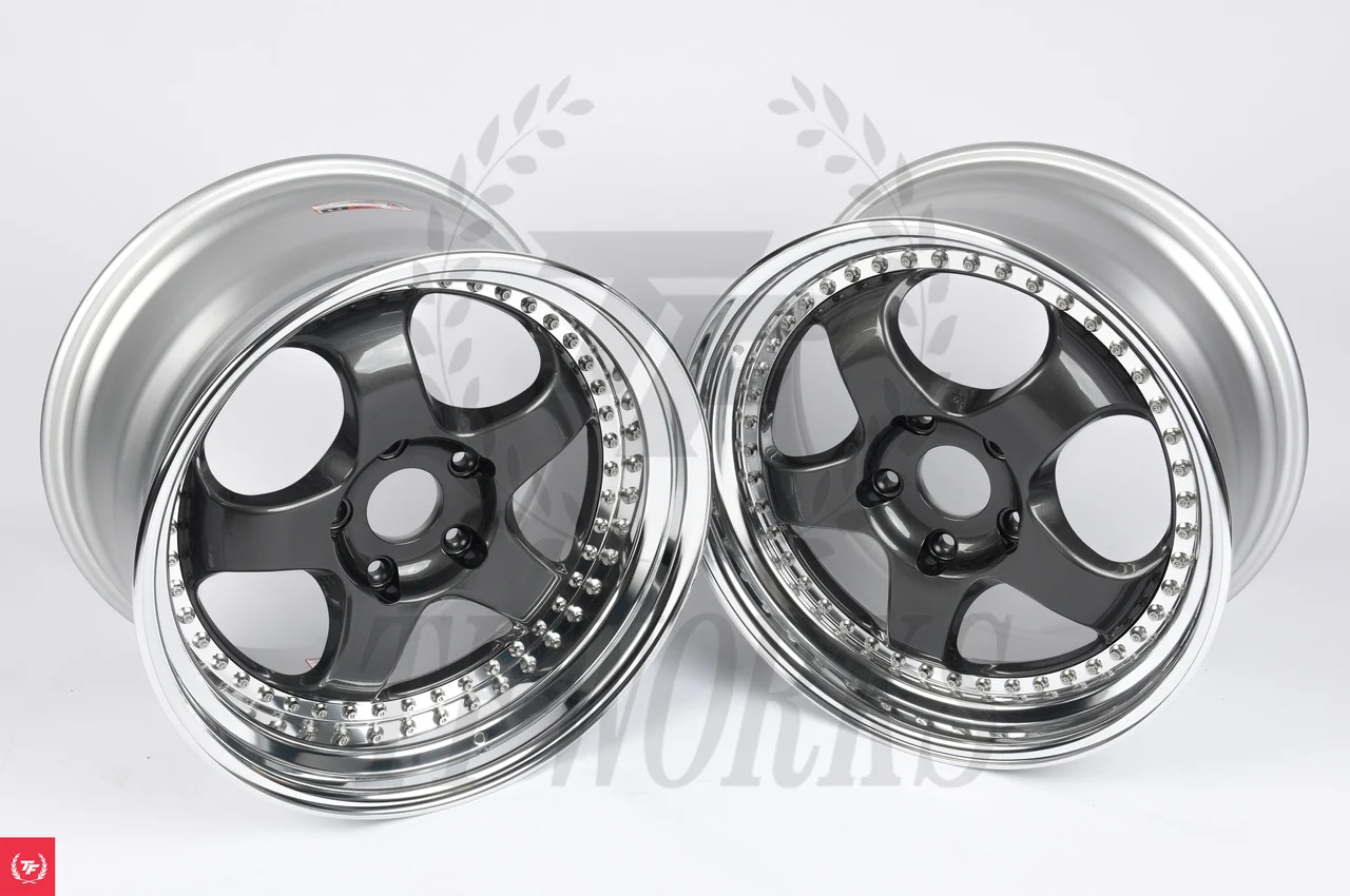 Work Meister S1 3P Porsche 19x8.5+48 / 19x11+42 5x130 - Glossy Gunmetal
