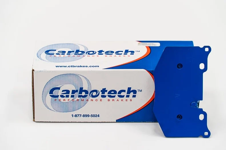 Carbotech CT1346-XP12 - High-Performance Rotor-Friendly Front Brake Pads with Superior Stopping Power & Fade Resistance for NISSAN 370Z w/ Sport Brakes/Alum. Calipers (2009 - 2020)