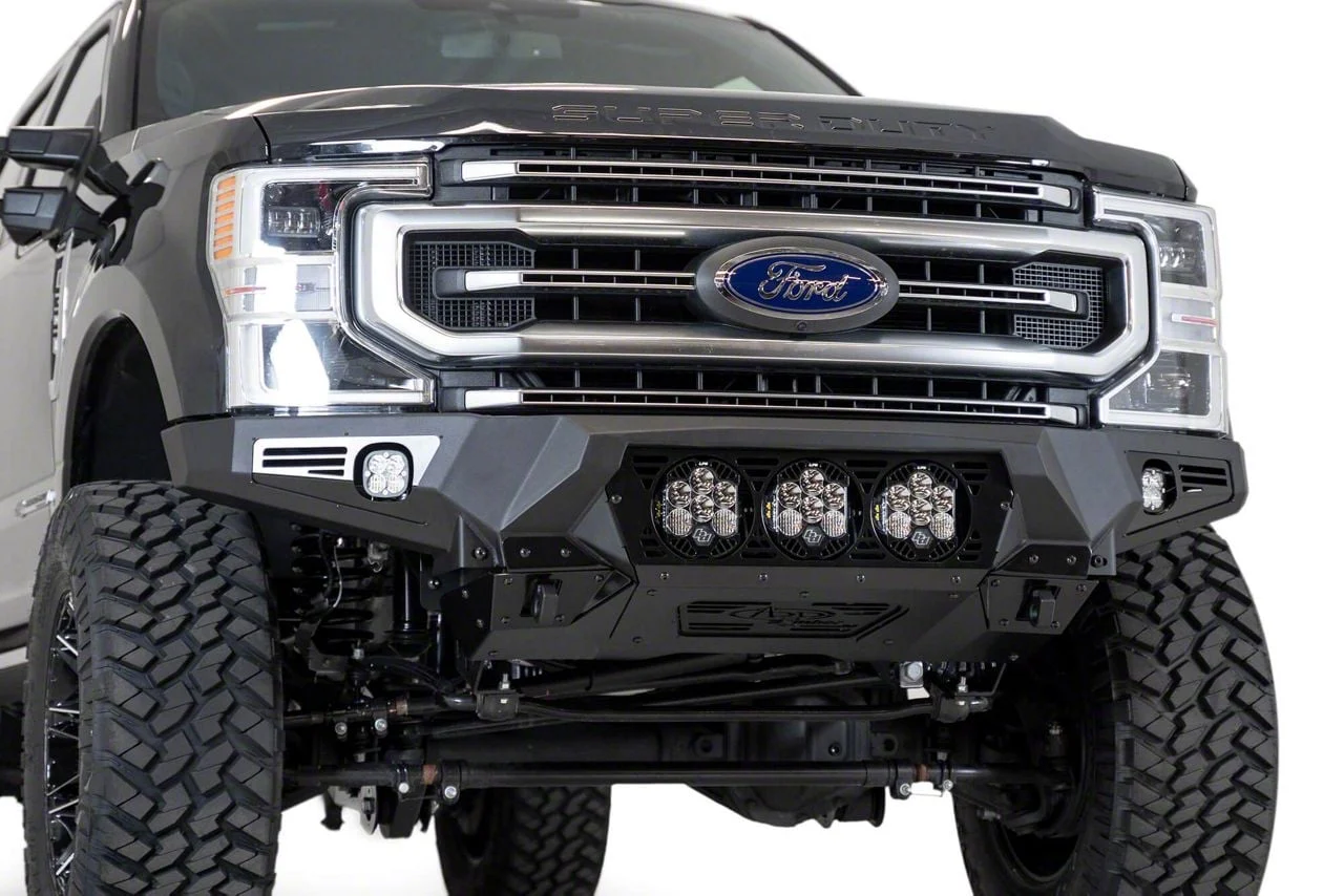 Addictive Desert Designs Bomber Front Bumper for Baja Designs LP6 Round Lights (17-22 F-350 Super Duty)