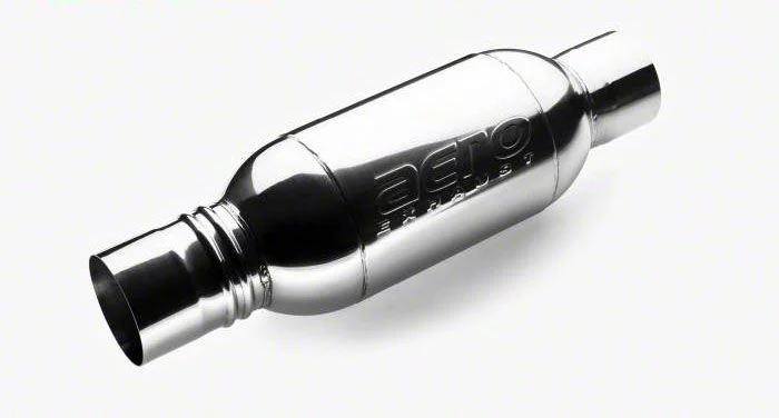 Aero Exhaust Turbine Performance Muffler; 20-Inch Overall; 3.50-Inch Inlet/3.50-Inch Outlet (Universal; Some Adaptation May Be Required)