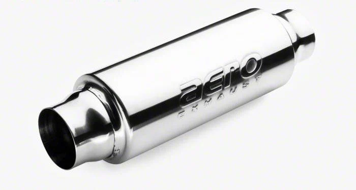 Aero Exhaust AR 25 Series Resonator; 14-Inch Overall; 2.50-Inch Inlet and Outlet (Universal; Some Adaptation May Be Required)