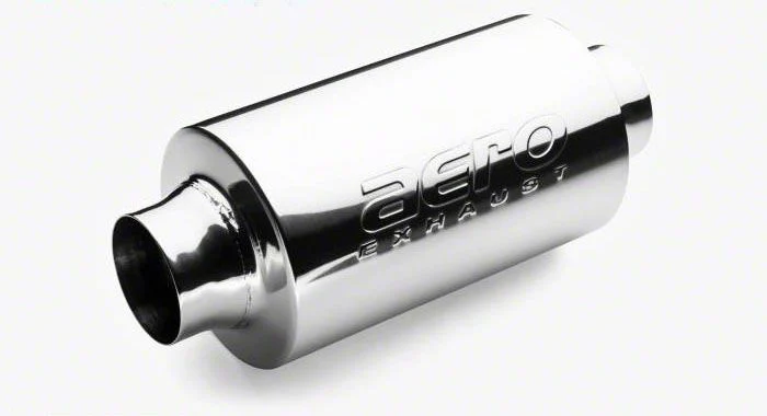 Aero Exhaust AR 30 Series Resonator; 14-Inch Overall; 3-Inch Inlet and Outlet (Universal; Some Adaptation May Be Required)