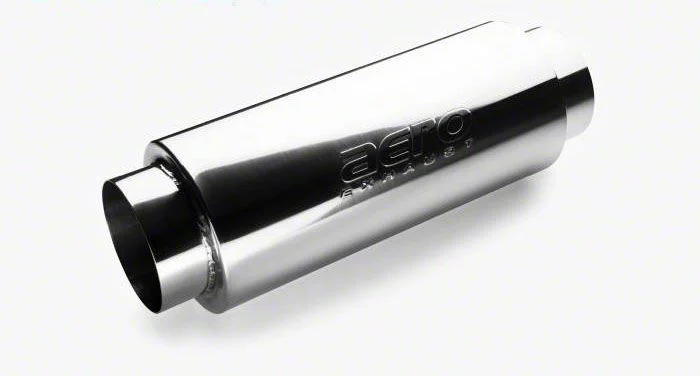 Aero Exhaust AR 50 Series Resonator; 20-Inch Overall; 5-Inch Inlet and Outlet (Universal; Some Adaptation May Be Required)