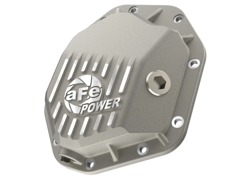 aFe 19-25 GM Trucks Front Diff Cover - Raw w/ Machined Fins