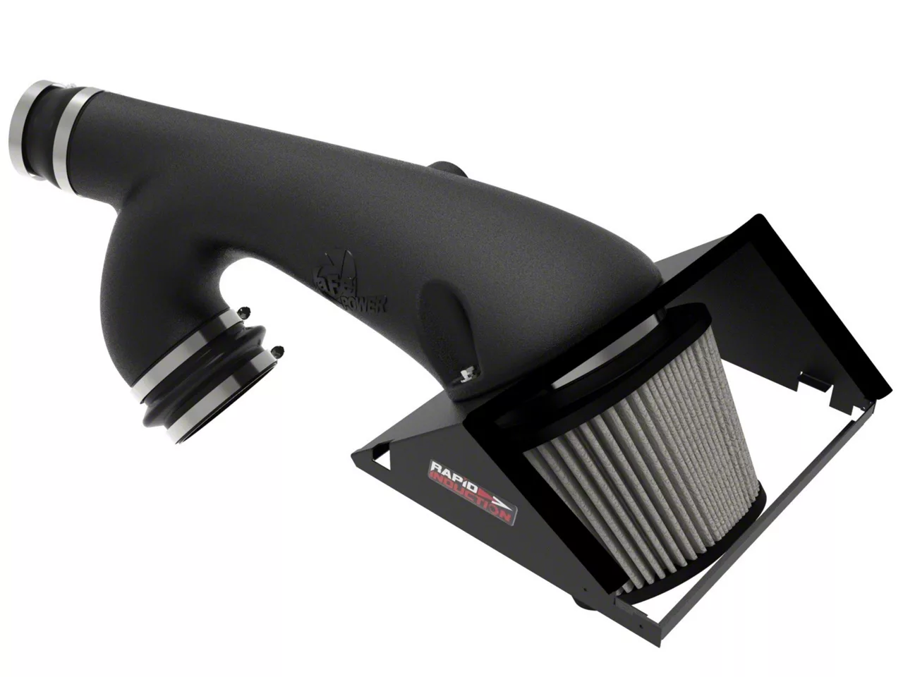 AFE Rapid Induction Cold Air Intake with Pro DRY S Filter; Black (21-26 3.5L EcoBoost F-150)