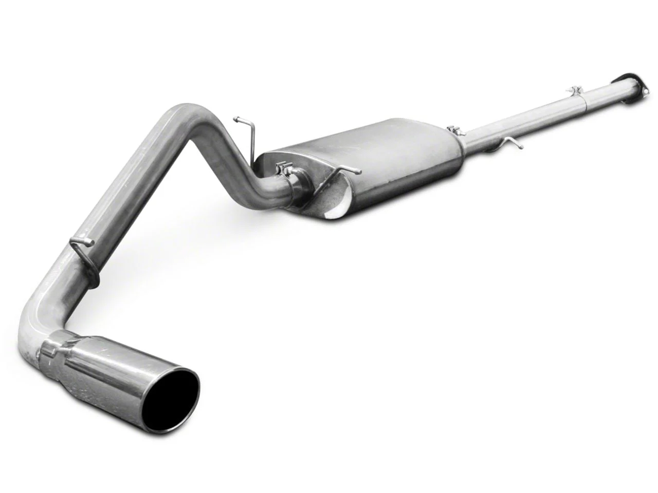AFE MACH Force-XP 3-Inch Single Exhaust System with Polished Tip; Side Exit (07-13 4.8L Sierra 1500)