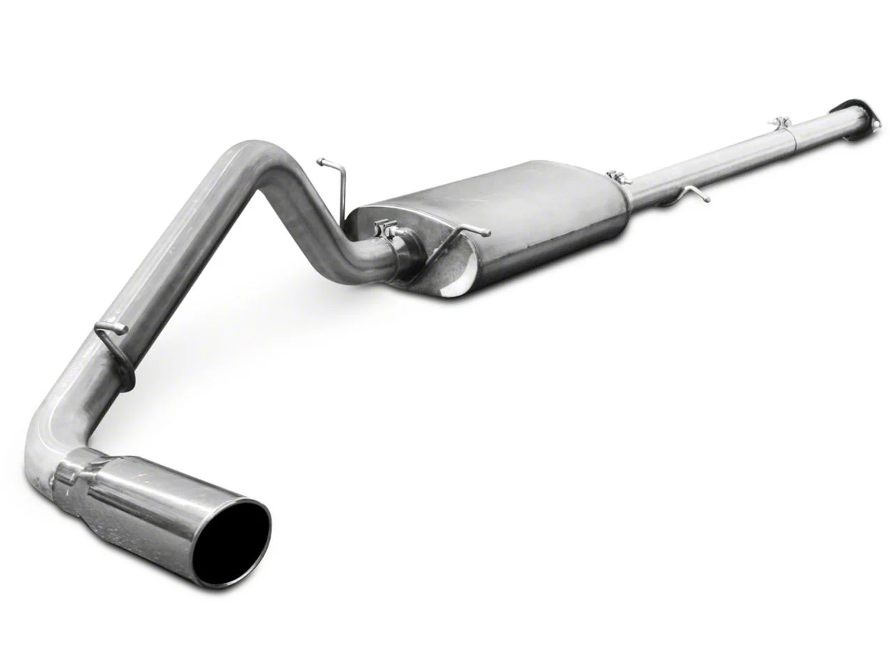 AFE MACH Force-XP 3-Inch Single Exhaust System with Polished Tip; Side Exit (07-08 6.0L Sierra 1500)