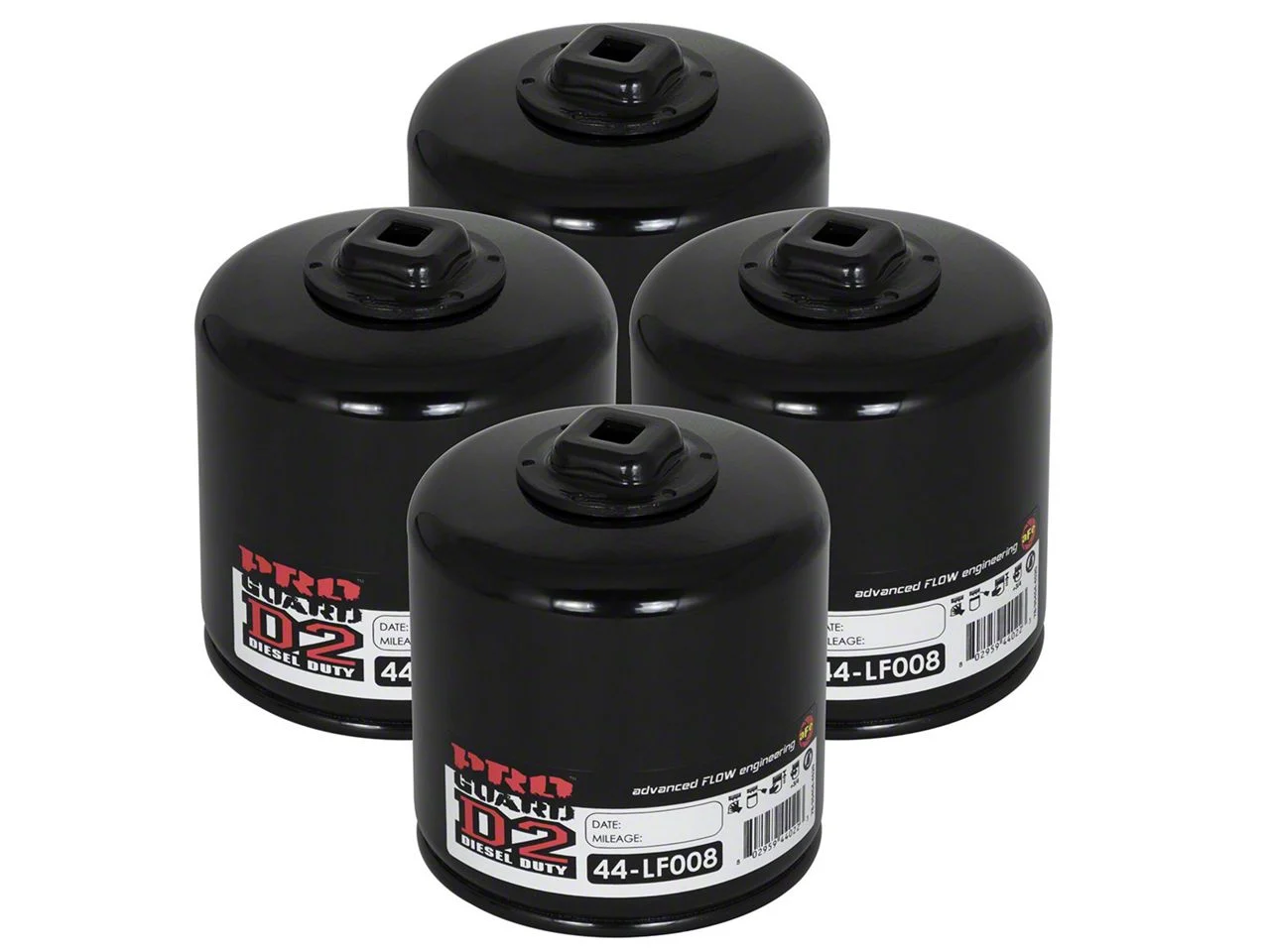 AFE Pro GUARD D2 Oil Filter; Set of Four (11-13 4.7L RAM 1500)