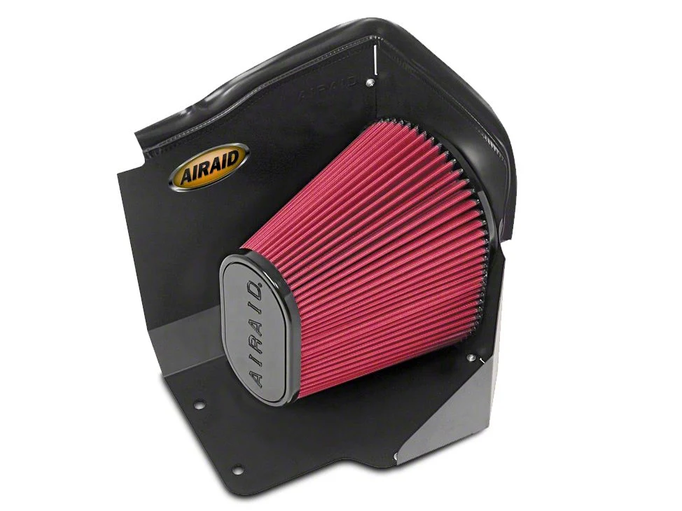 Airaid QuickFit Air Dam with Red SynthaMax Dry Filter (2009 6.0L Hybrid Silverado 1500)