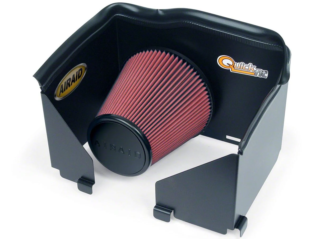 Airaid QuickFit Air Dam with Red SynthaFlow Oiled Filter (02-05 3.7L RAM 1500)
