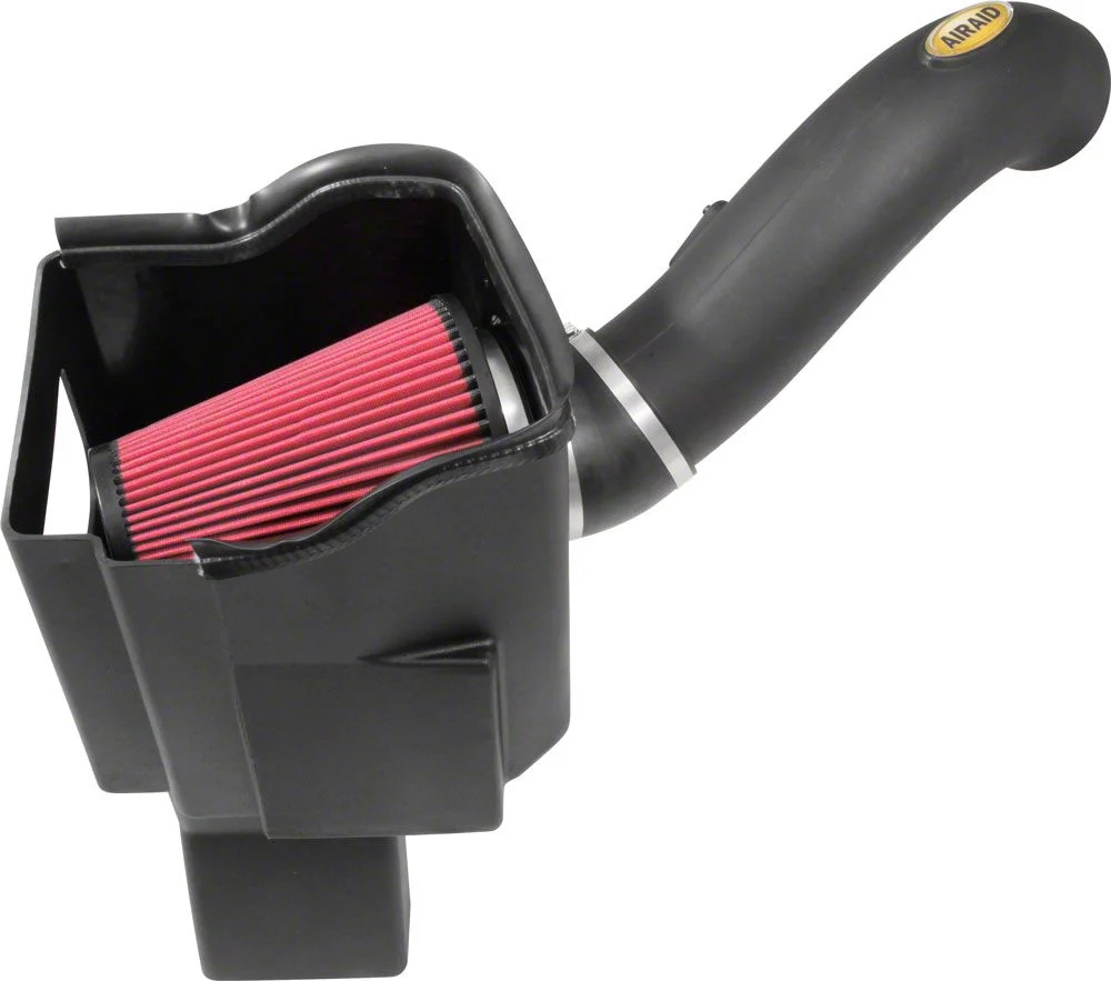 Airaid MXP Series Cold Air Intake with Red SynthaMax Dry Filter (17-19 6.6L Duramax Sierra 2500 HD)
