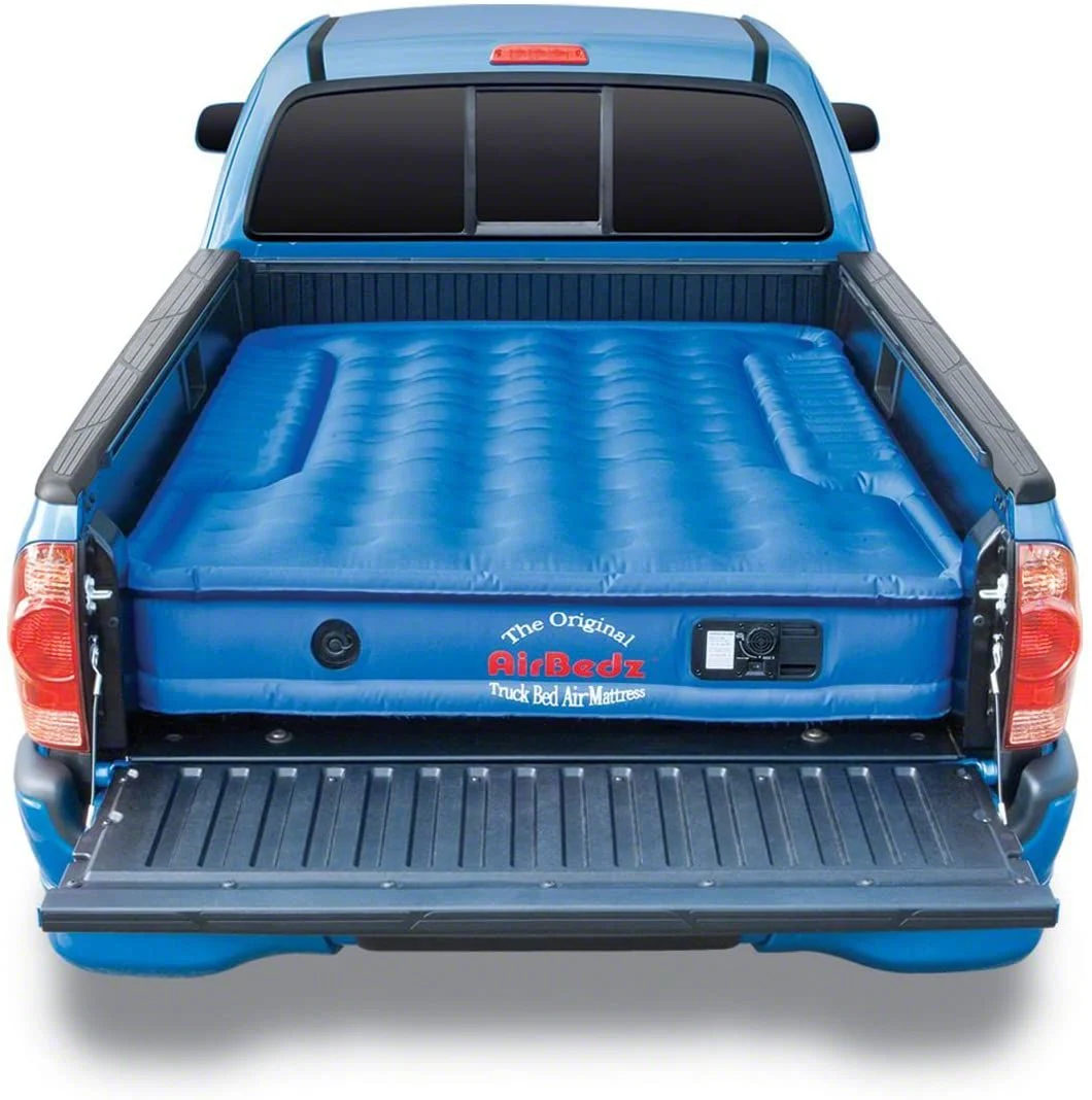 AirBedz by Pittman Outdoors Original Truck Bed Air Mattress with Built-in Rechargeable Battery Air Pump; Blue (07-26 Silverado 3500 HD w/ 6.50-Foot & 6.90-Foot Standard Box)