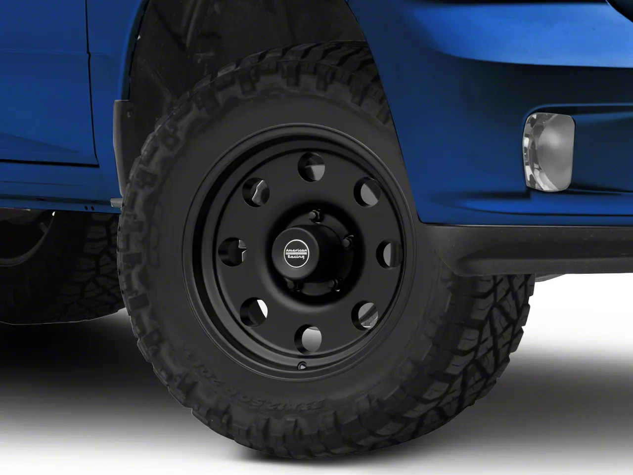 American Racing AR172 Baja Satin Black 5-Lug Wheel; 17x9; -12mm Offset (09-18 RAM 1500)